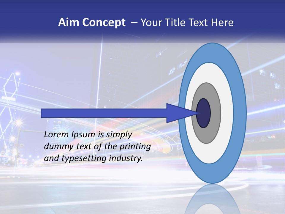 Cityscape Trails Dramatic PowerPoint Template