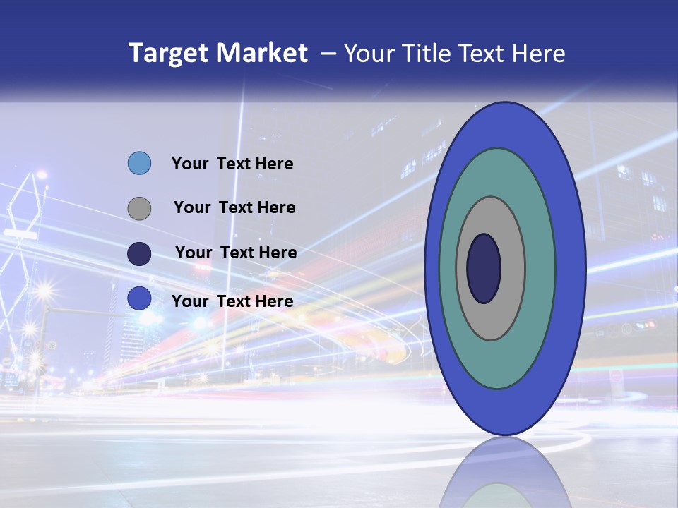 Cityscape Trails Dramatic PowerPoint Template