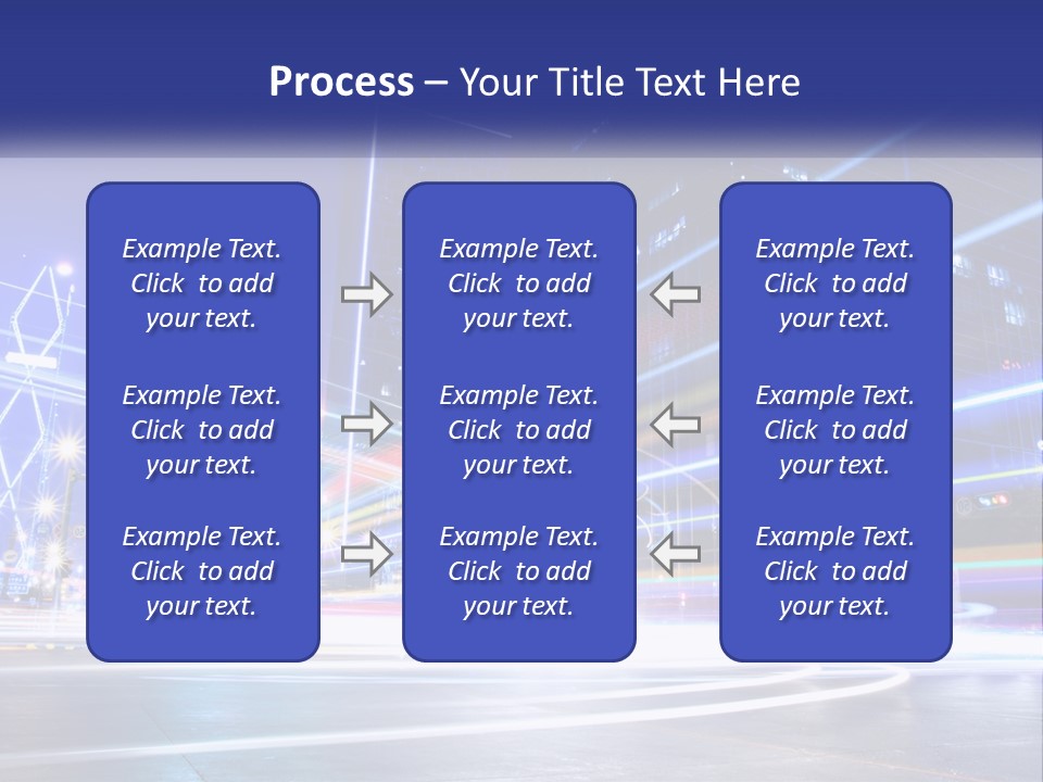 Cityscape Trails Dramatic PowerPoint Template
