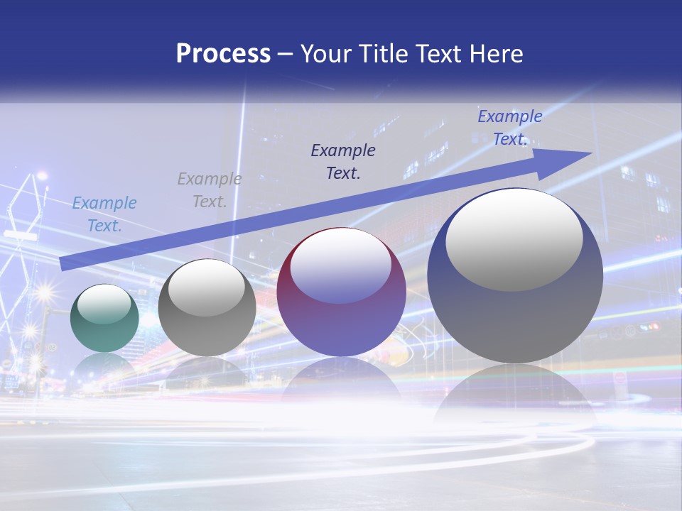 Cityscape Trails Dramatic PowerPoint Template