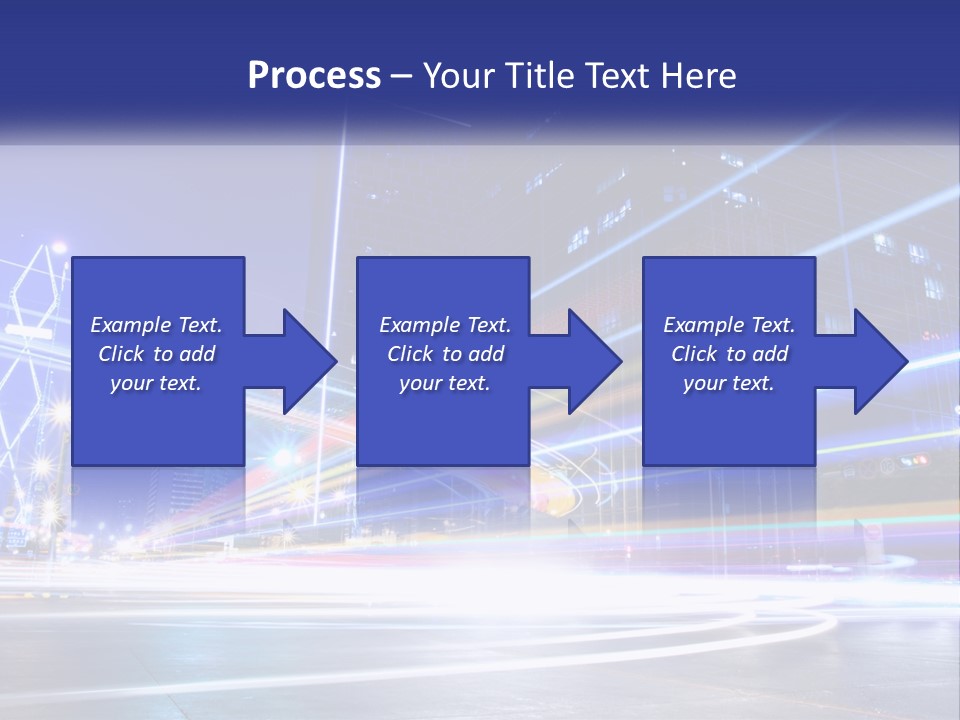 Cityscape Trails Dramatic PowerPoint Template