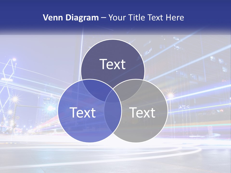 Cityscape Trails Dramatic PowerPoint Template