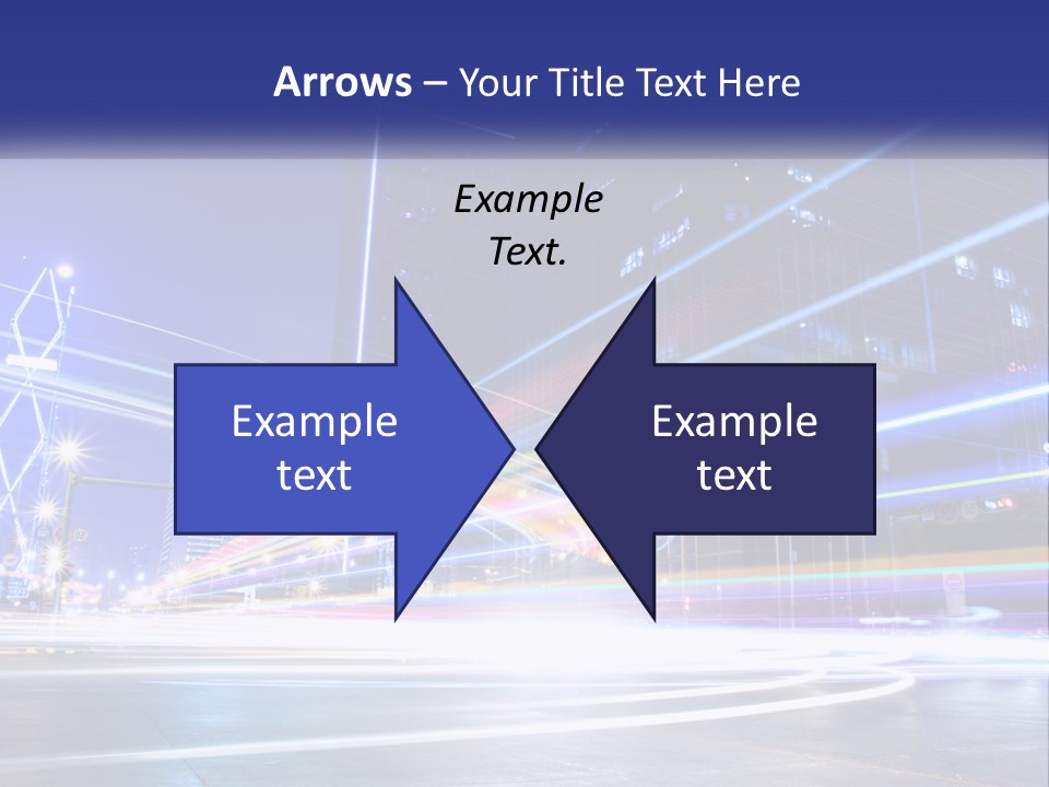 Cityscape Trails Dramatic PowerPoint Template