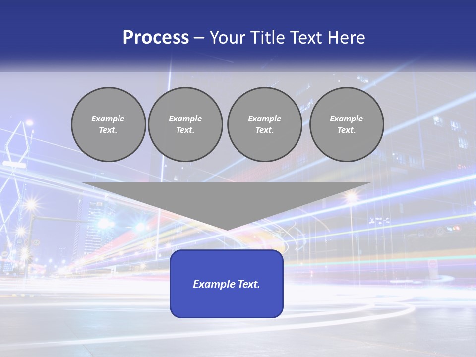 Cityscape Trails Dramatic PowerPoint Template