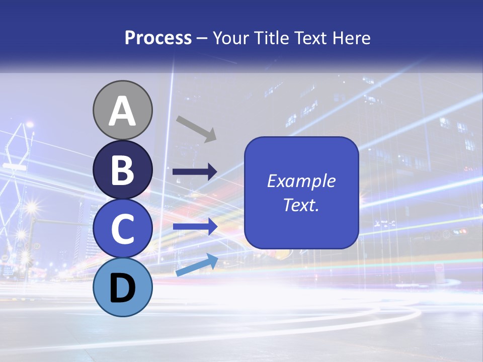Cityscape Trails Dramatic PowerPoint Template