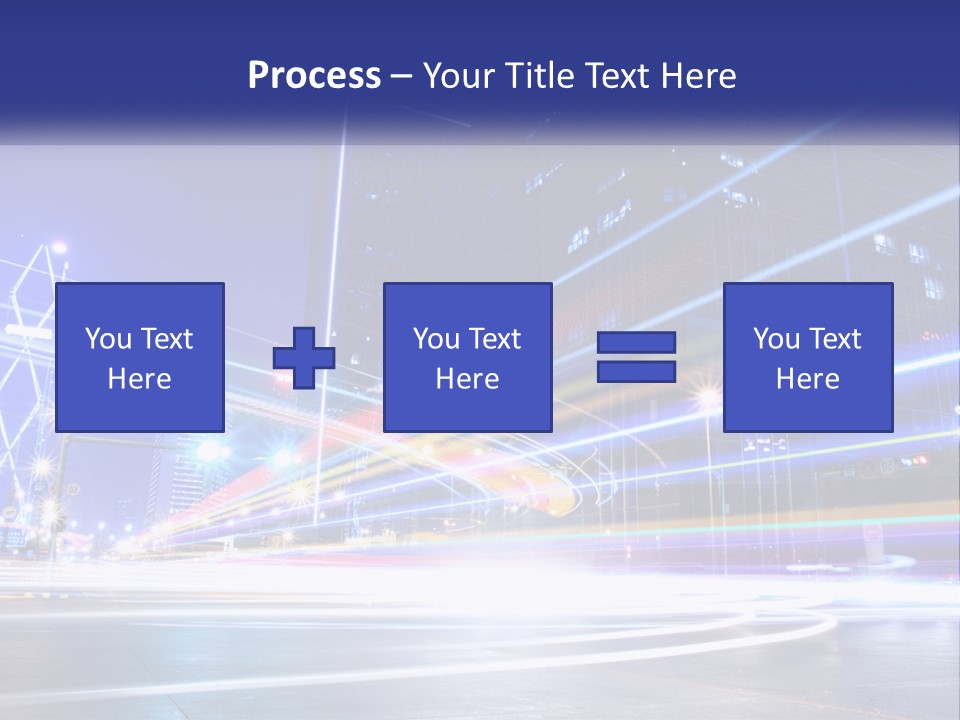 Cityscape Trails Dramatic PowerPoint Template