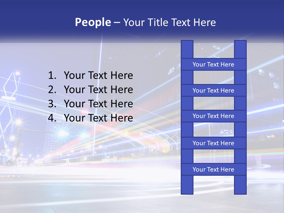 Cityscape Trails Dramatic PowerPoint Template