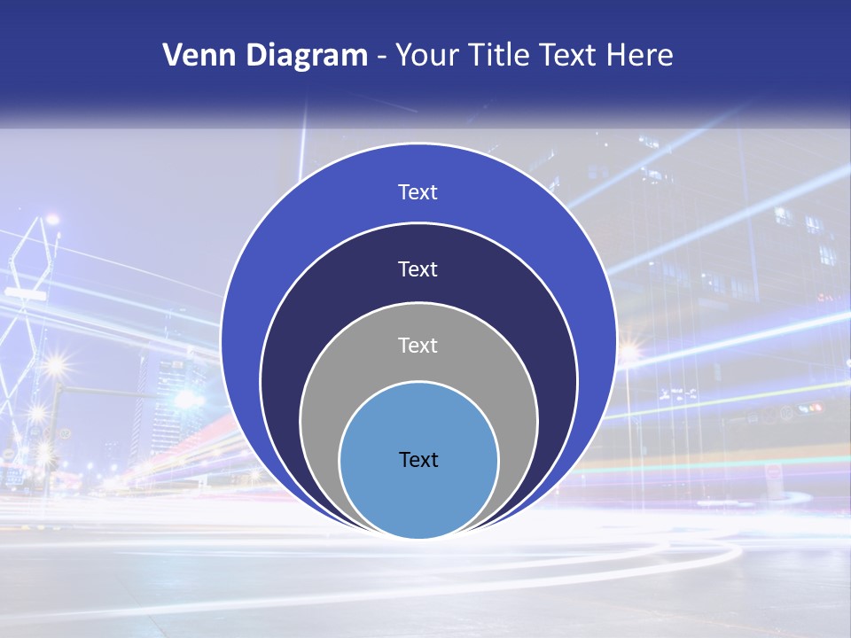 Cityscape Trails Dramatic PowerPoint Template