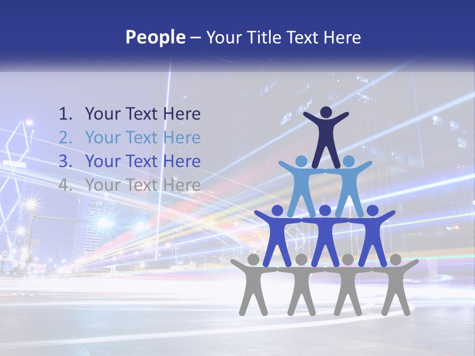 Cityscape Trails Dramatic PowerPoint Template