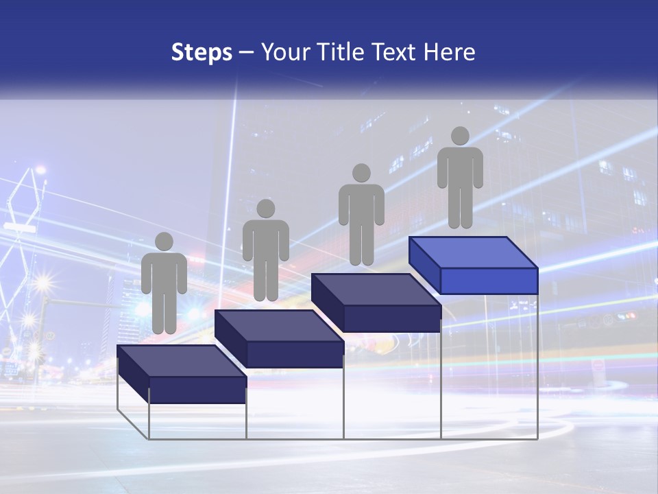 Cityscape Trails Dramatic PowerPoint Template