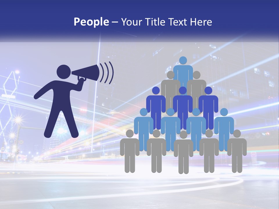 Cityscape Trails Dramatic PowerPoint Template