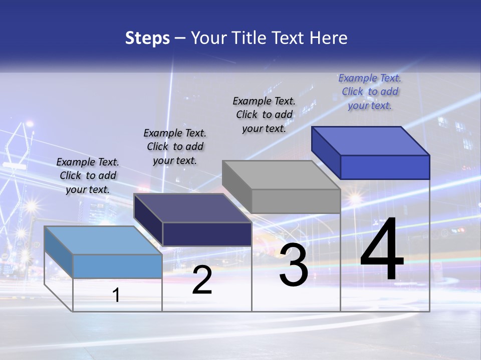Cityscape Trails Dramatic PowerPoint Template