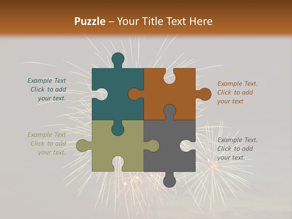 Cheerful Burst Green PowerPoint Template