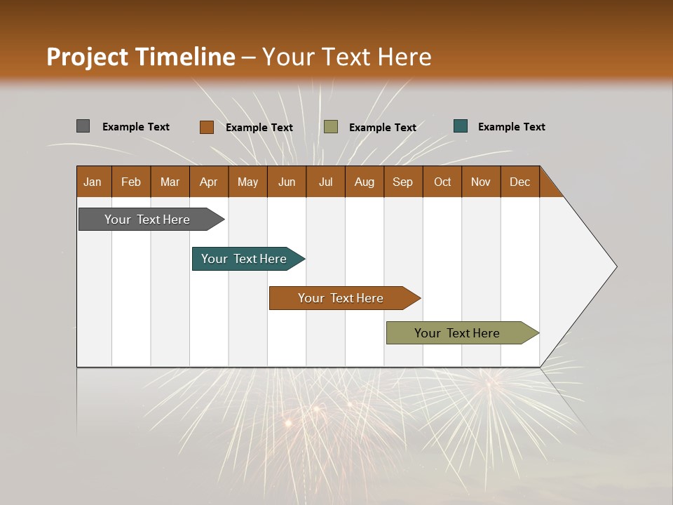 Cheerful Burst Green PowerPoint Template