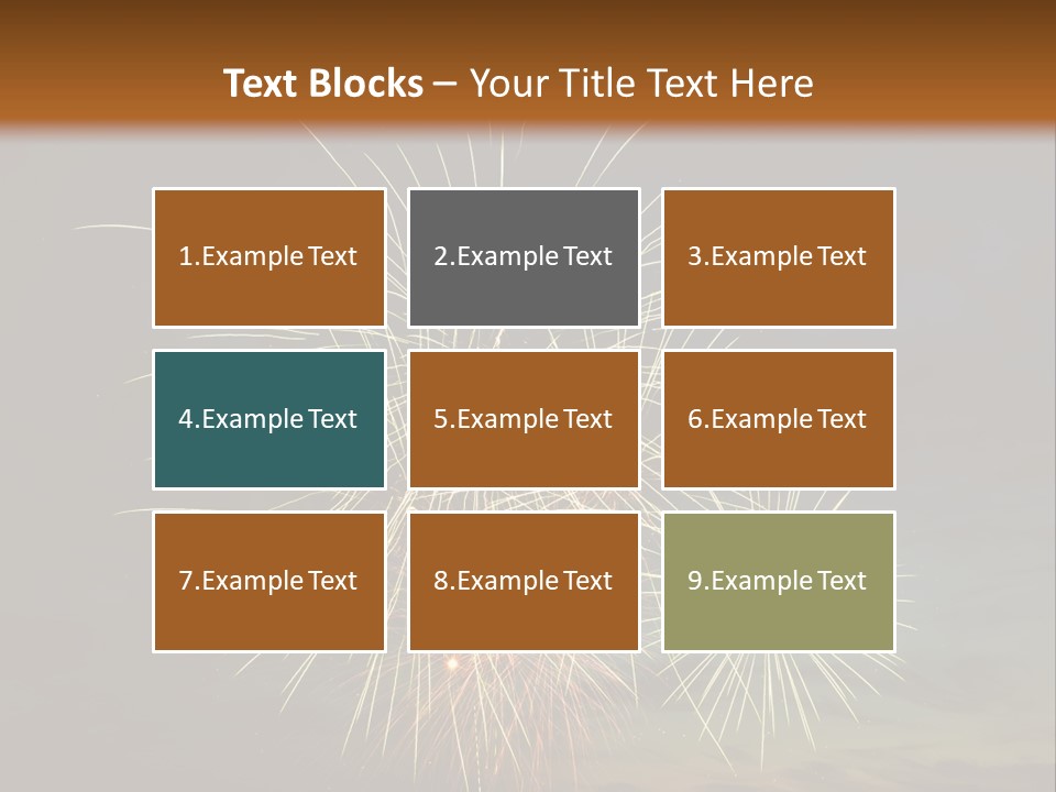 Cheerful Burst Green PowerPoint Template