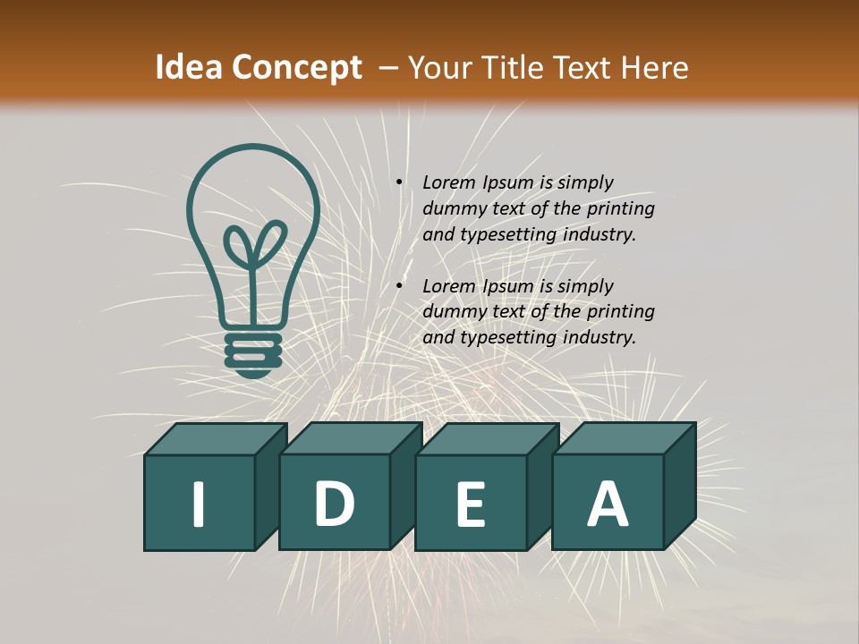 Cheerful Burst Green PowerPoint Template