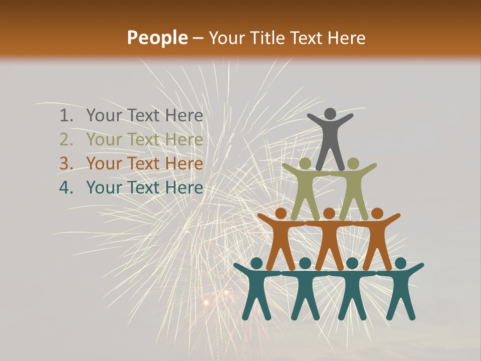 Cheerful Burst Green PowerPoint Template