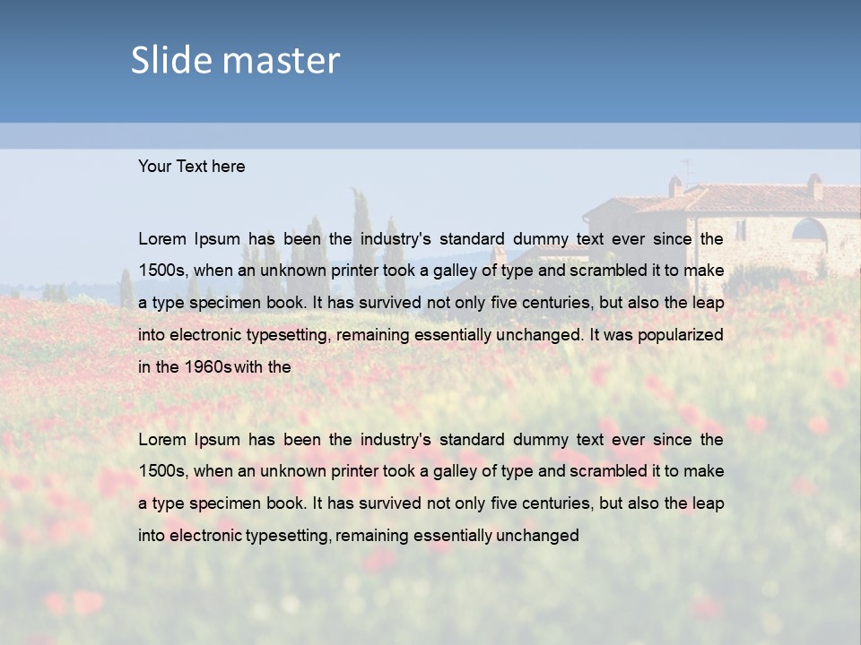 Tree Redness Flower PowerPoint Template