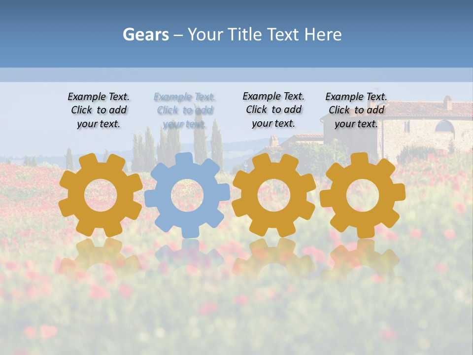 Tree Redness Flower PowerPoint Template