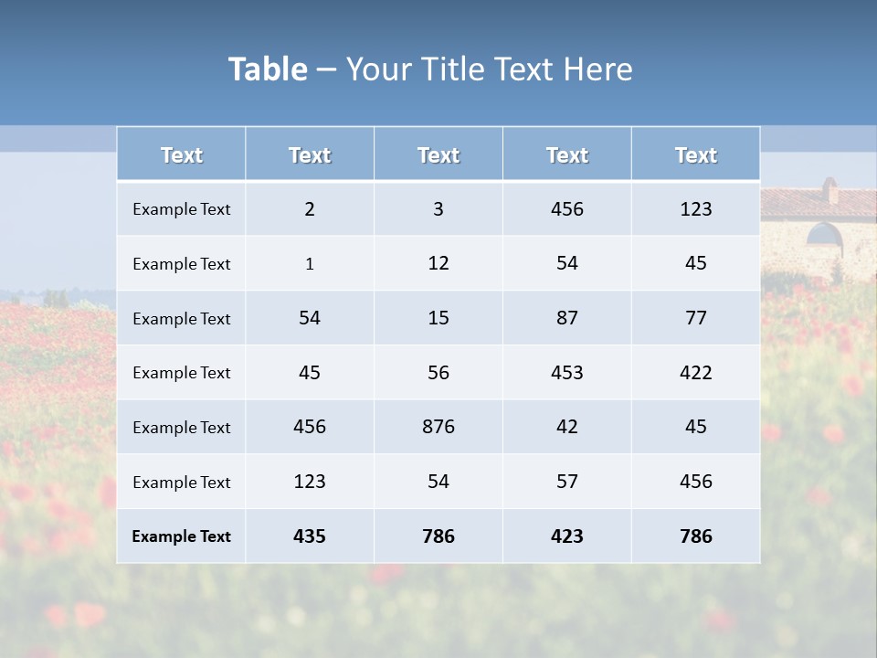 Tree Redness Flower PowerPoint Template