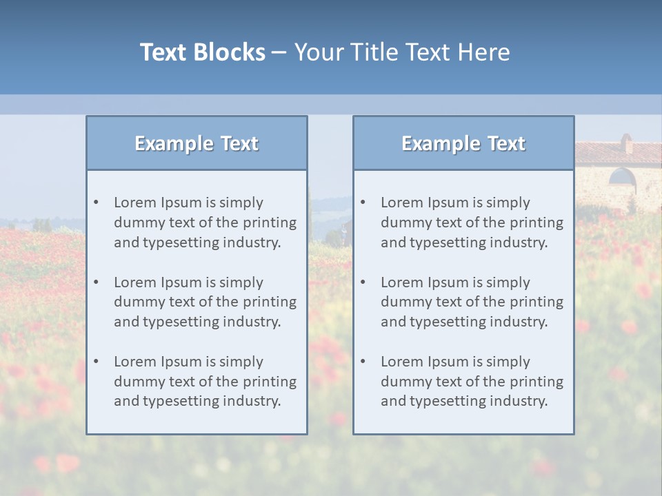 Tree Redness Flower PowerPoint Template