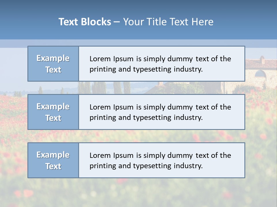 Tree Redness Flower PowerPoint Template