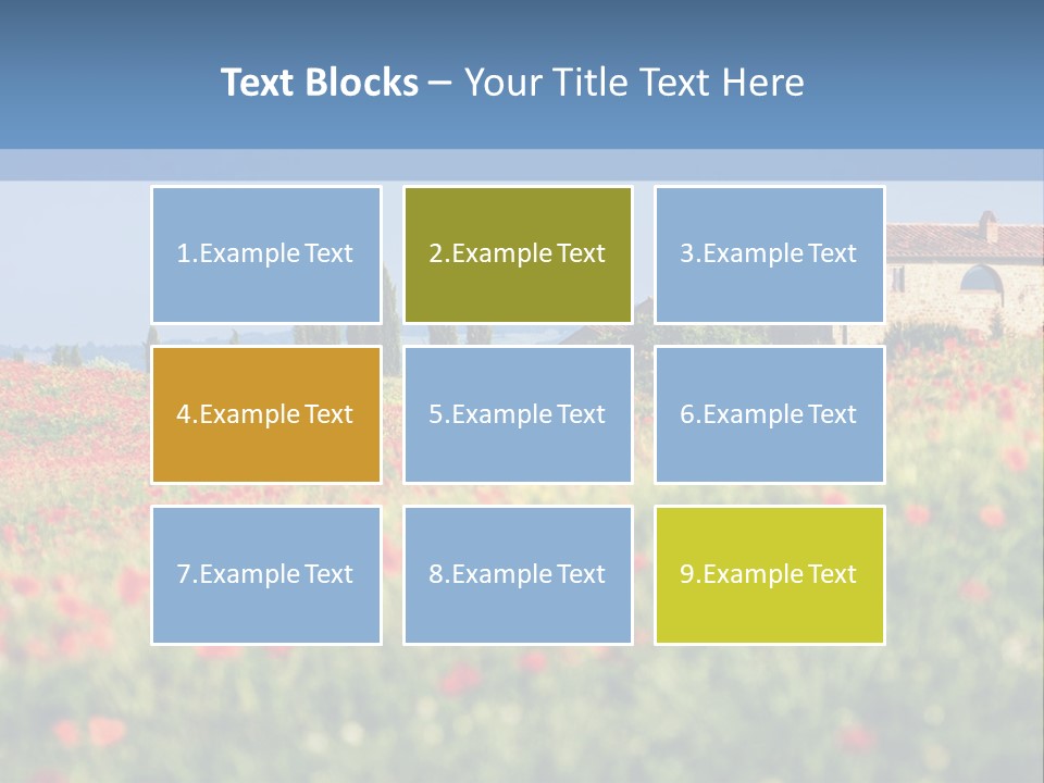 Tree Redness Flower PowerPoint Template