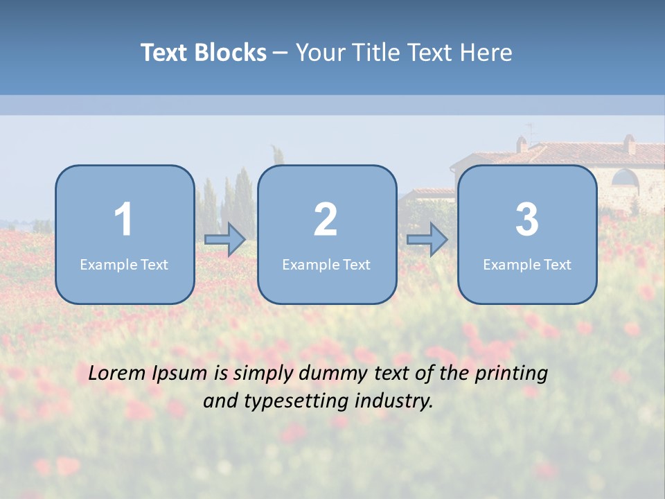 Tree Redness Flower PowerPoint Template