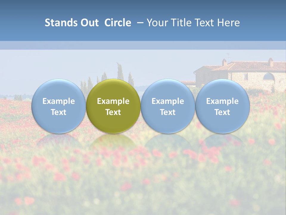 Tree Redness Flower PowerPoint Template