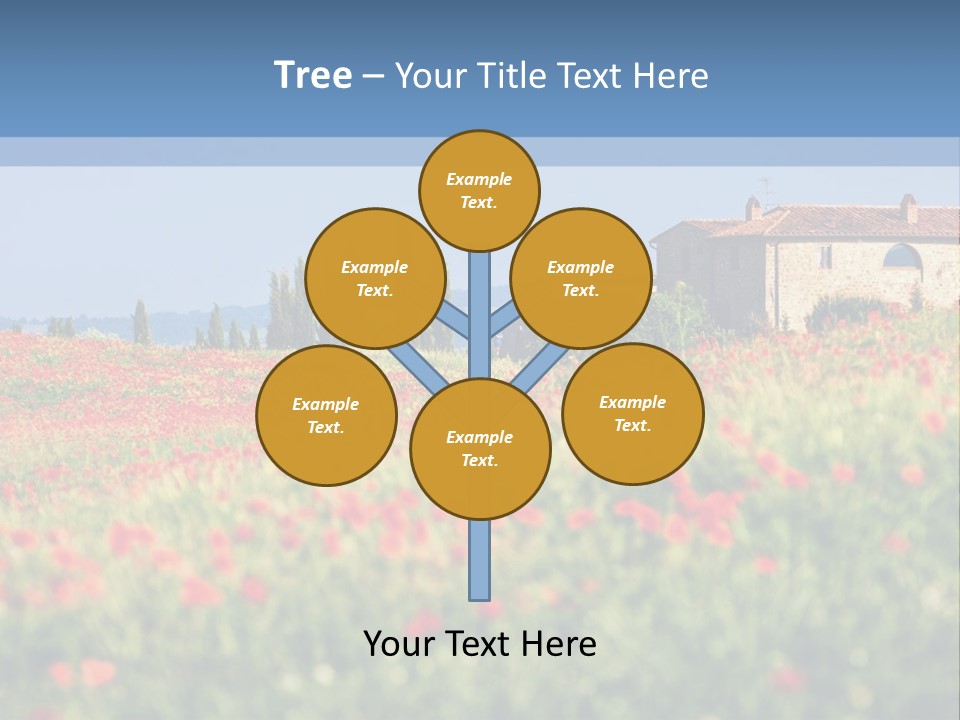 Tree Redness Flower PowerPoint Template