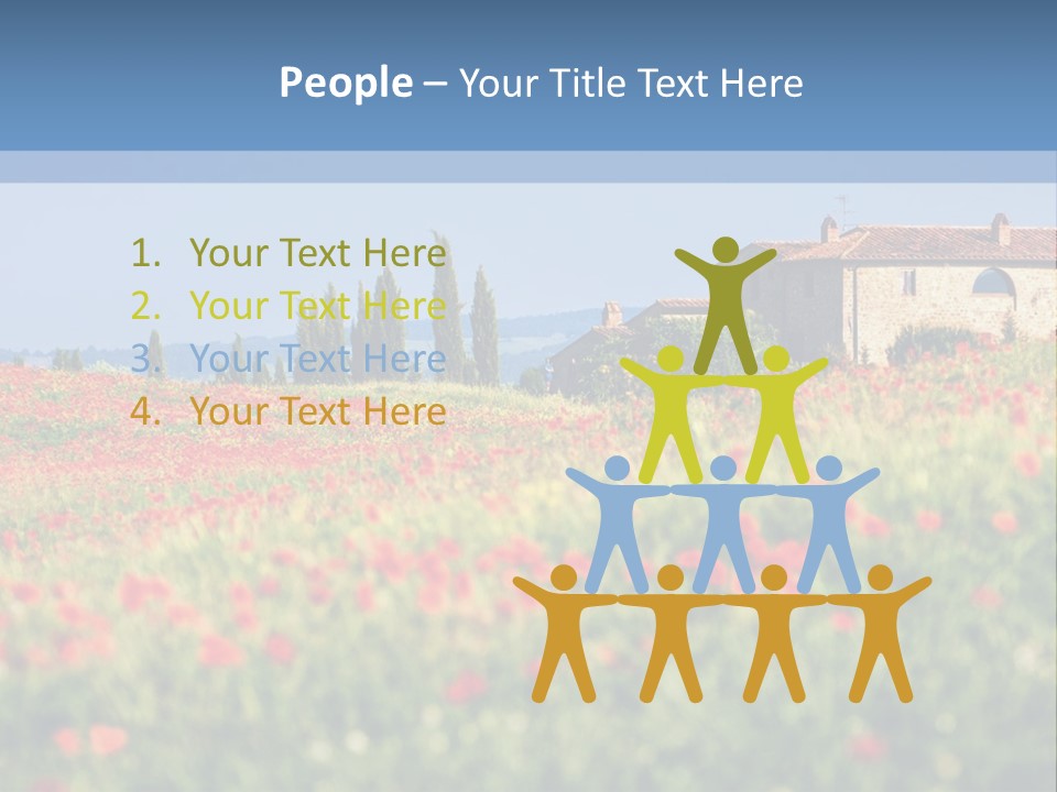 Tree Redness Flower PowerPoint Template