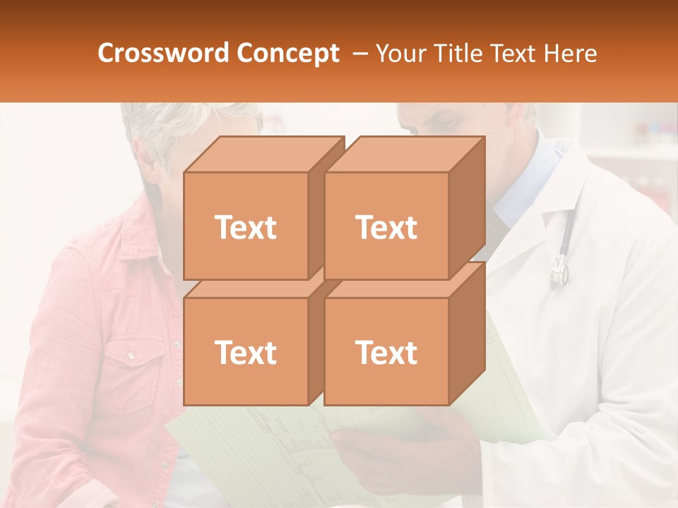 Healthcare Woman Senior PowerPoint Template