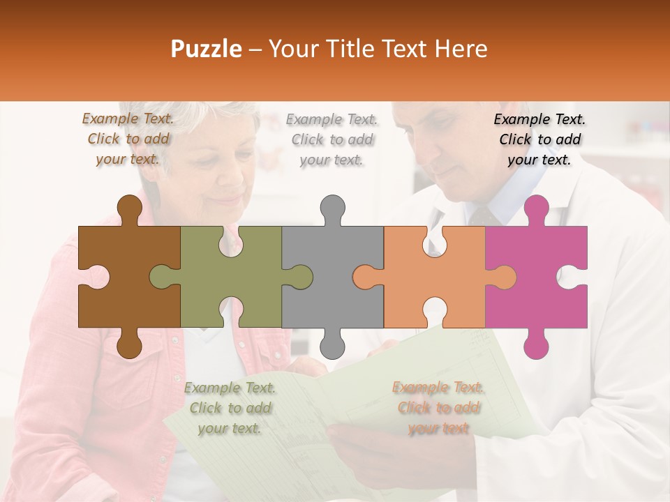 Healthcare Woman Senior PowerPoint Template