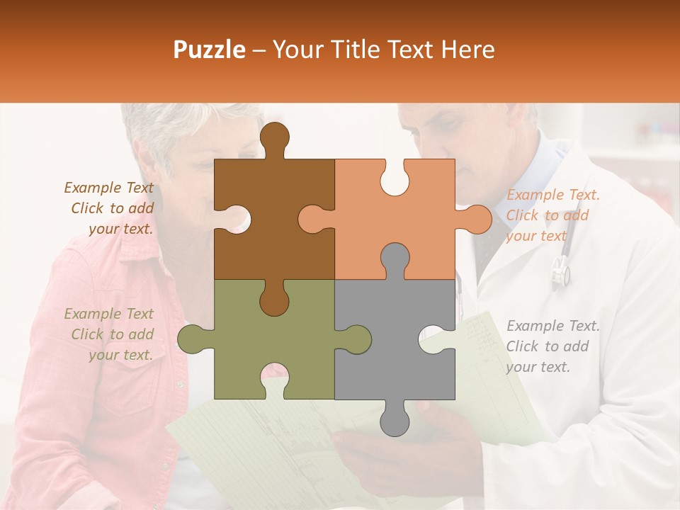 Healthcare Woman Senior PowerPoint Template