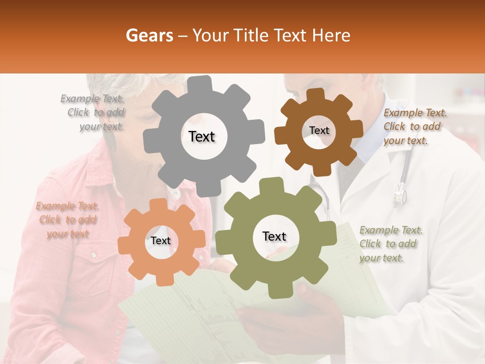 Healthcare Woman Senior PowerPoint Template