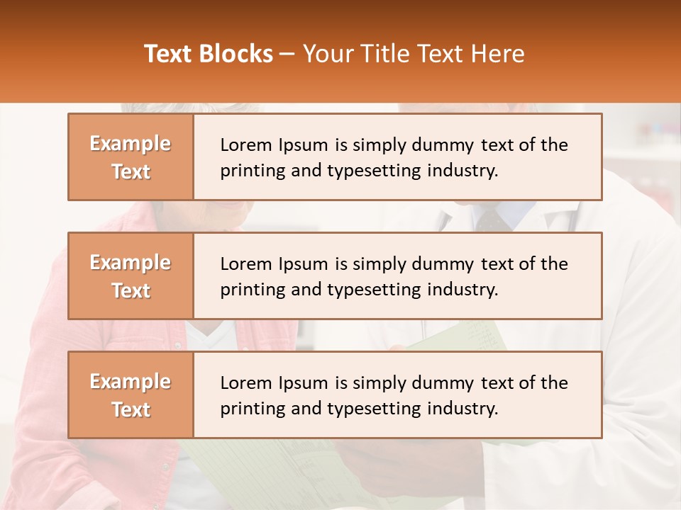 Healthcare Woman Senior PowerPoint Template