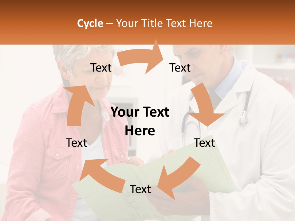 Healthcare Woman Senior PowerPoint Template