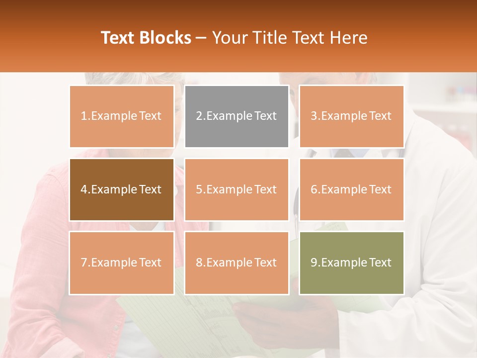 Healthcare Woman Senior PowerPoint Template