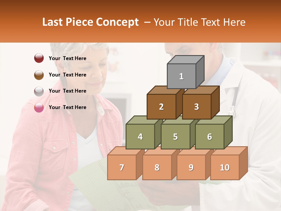 Healthcare Woman Senior PowerPoint Template