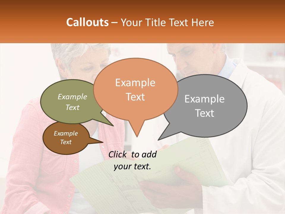 Healthcare Woman Senior PowerPoint Template