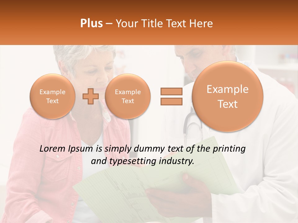 Healthcare Woman Senior PowerPoint Template