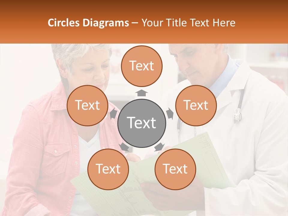 Healthcare Woman Senior PowerPoint Template