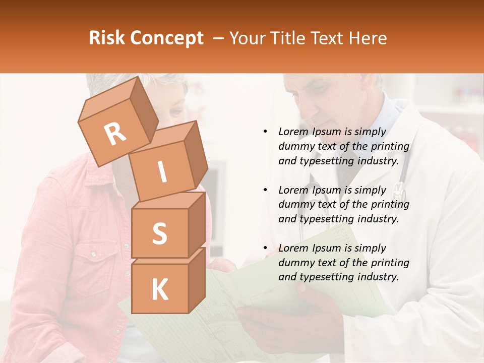 Healthcare Woman Senior PowerPoint Template