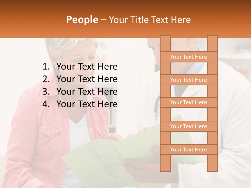 Healthcare Woman Senior PowerPoint Template