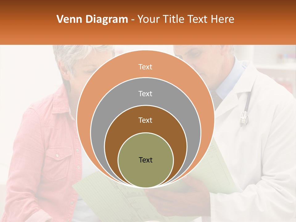 Healthcare Woman Senior PowerPoint Template