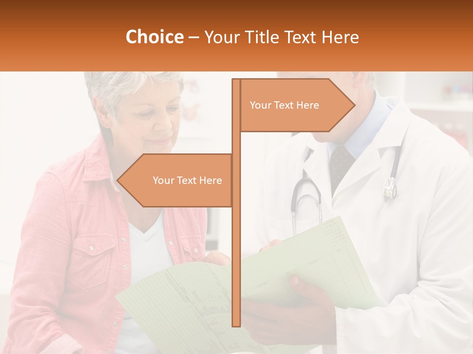 Healthcare Woman Senior PowerPoint Template
