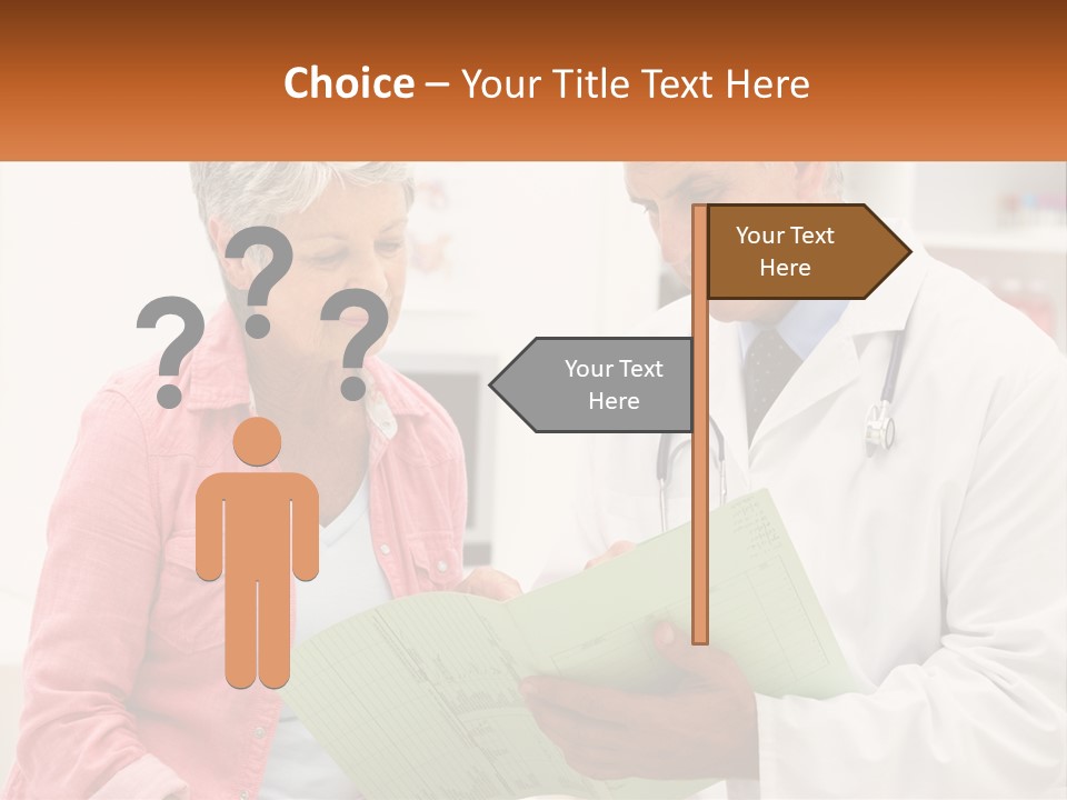 Healthcare Woman Senior PowerPoint Template