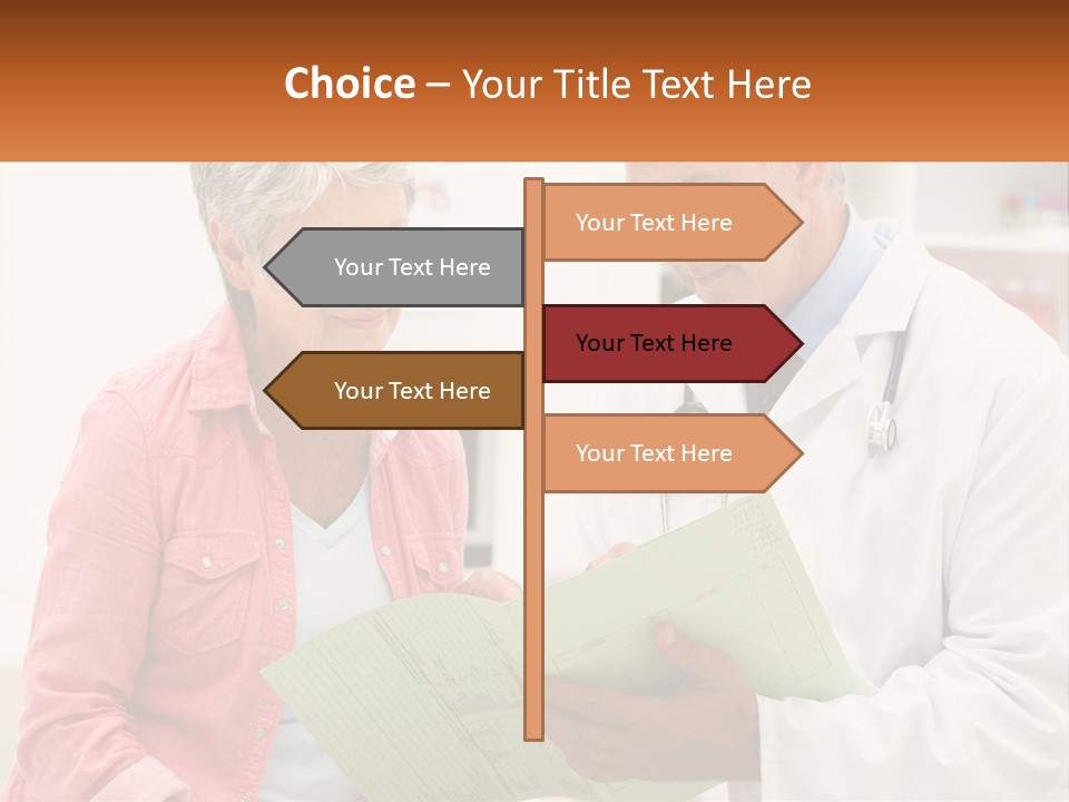 Healthcare Woman Senior PowerPoint Template