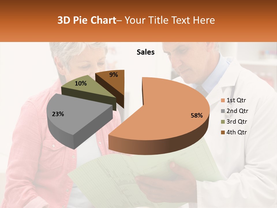 Healthcare Woman Senior PowerPoint Template