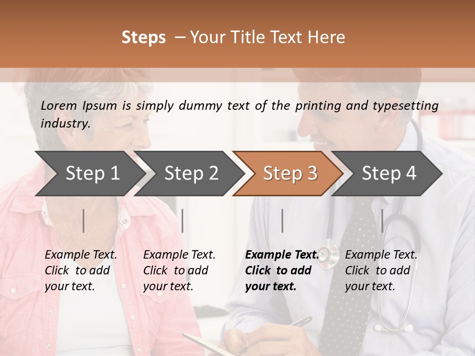Indoors Smiling Checkup PowerPoint Template
